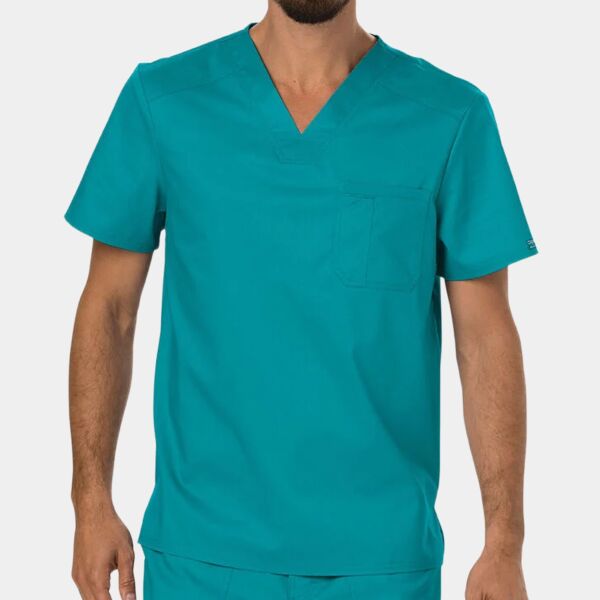 Men's Chest Pocket V-Neck Scrub Top Thumbnail